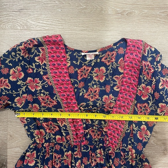 Anthropologie x Boemo Floral Bohemian Flowy Maxi Dress Size Medium - Picture 13 of 16